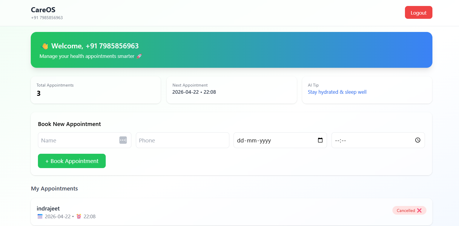 CareOS CRM Dashboard