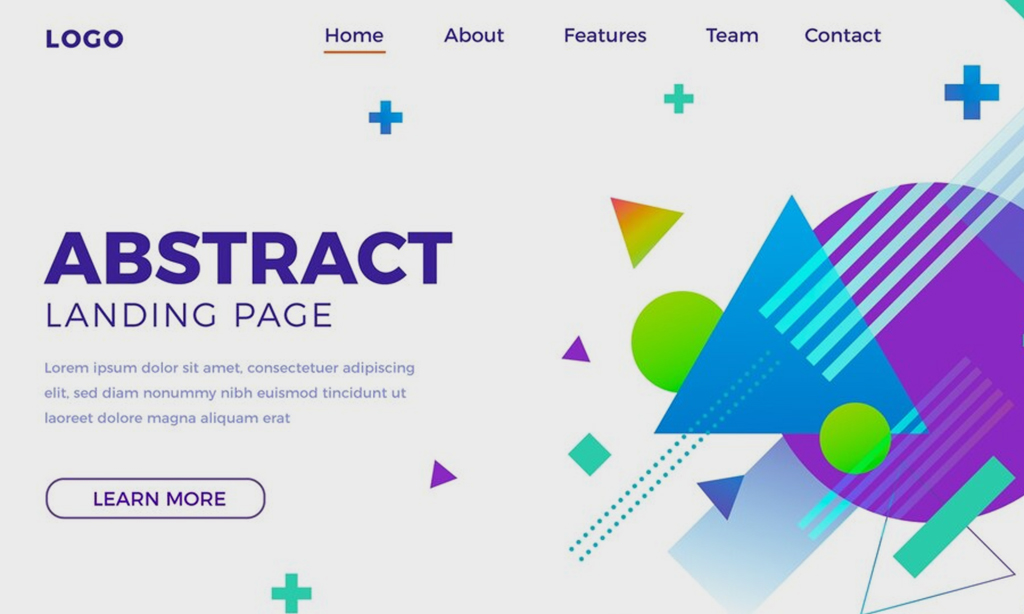 image with content and image inside with multiple colors giving idea of logo making and development